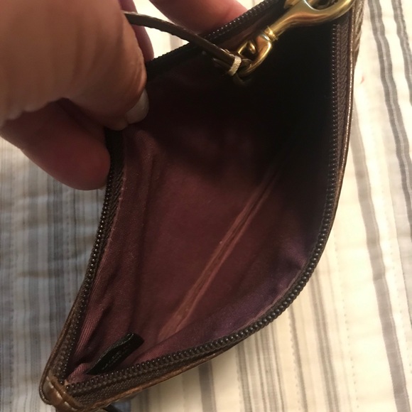 Coach Leather Multi Patch Print Wristlet - Picture 5 of 6